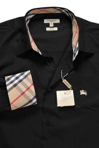 burberry button up black|burberry button up cheap.